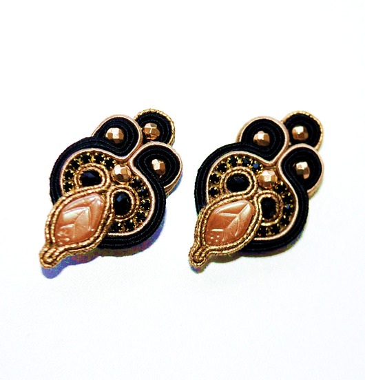 Sutaszowe kolczyki ORO