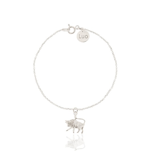 Bransoletka srebrna ze znakiem zodiaku Byk