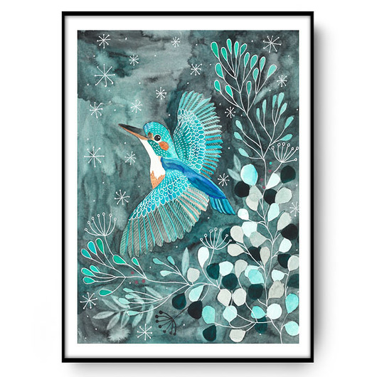 Zimorodek plakat 30x40cm