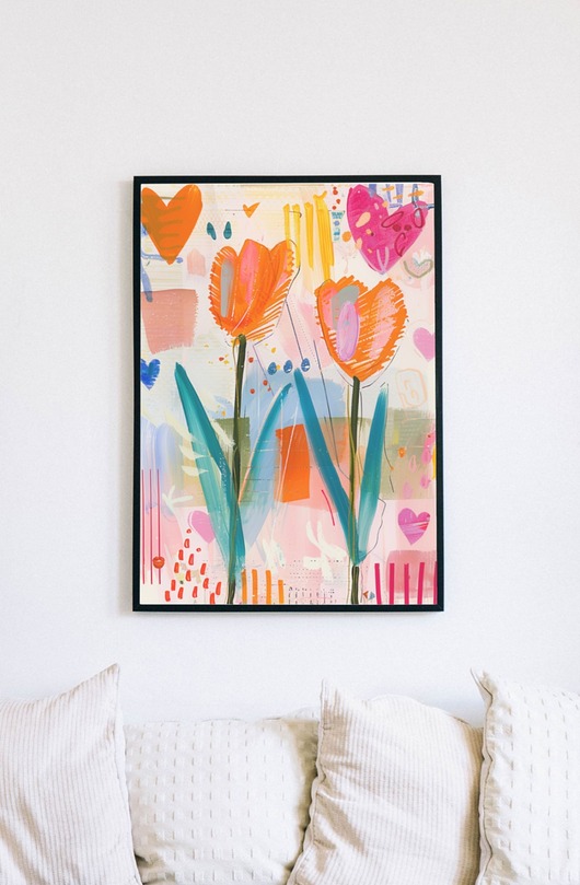 Plakat - Kocham tulipany 1