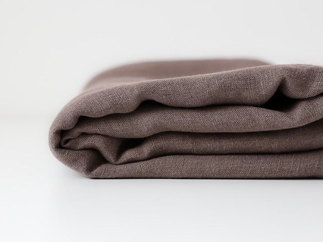 Lniane Prześcieradło Płaskie DARK CHOCOLATE