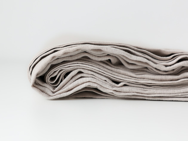 Lniane Prześcieradło Płaskie ALMOND MILK