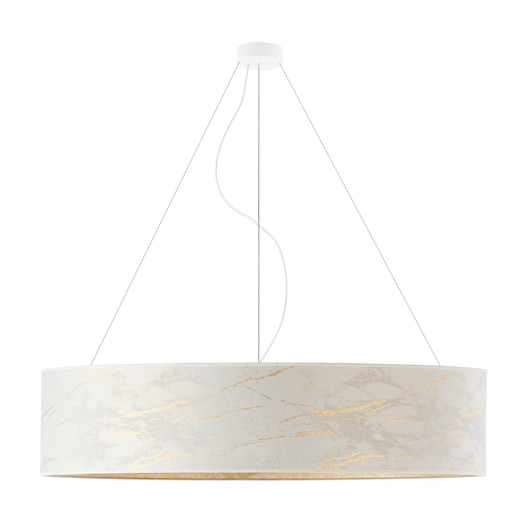 Elegancki plafon z marmurowym kloszem PORTO MARMUR fi - 100 cm