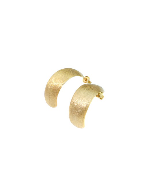 Pękate kolczyki sztyfty satynowane