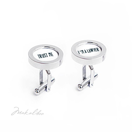 Jestem Prawnikiem - spinki do mankietów + pudełk