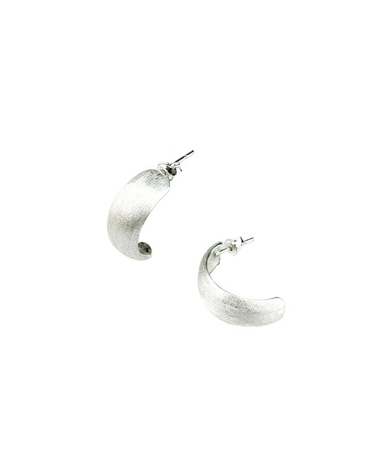 Pękate kolczyki sztyfty satynowane