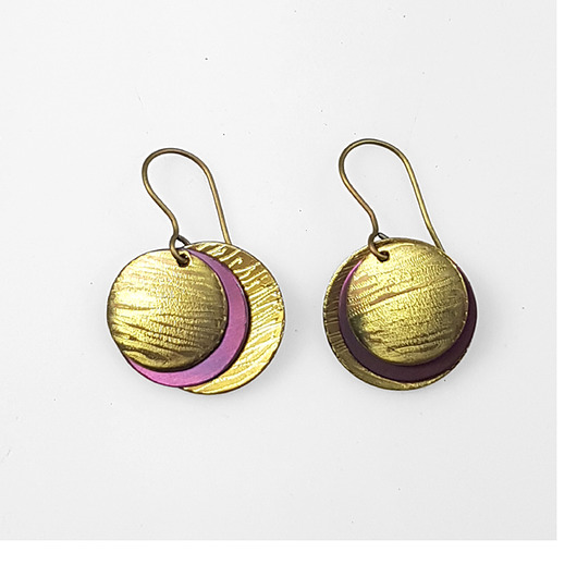 Kolczyki pozłacane Kastaniety