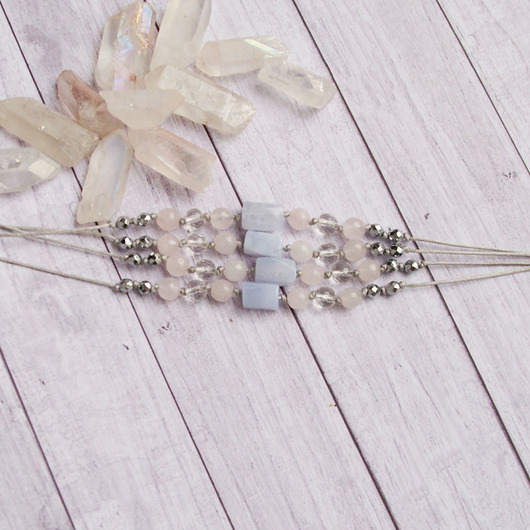 Chalcedon, kryształ górski, kwarc, hematyt