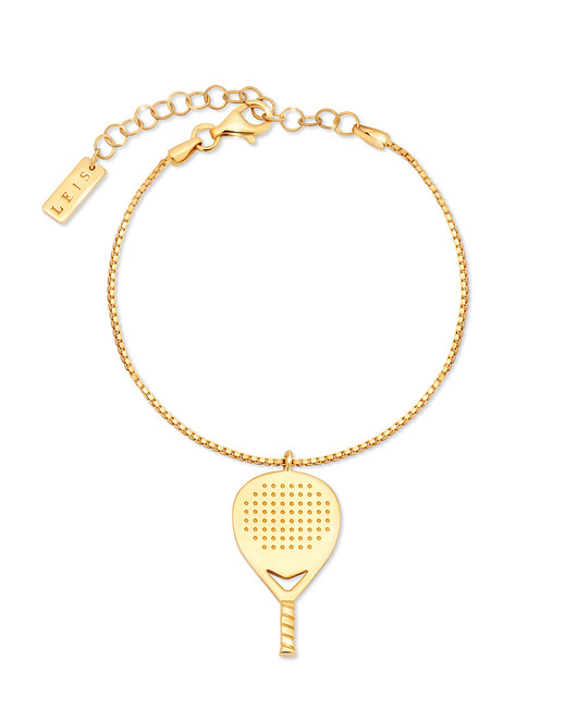 Pozłacana damska bransoletka padel X3