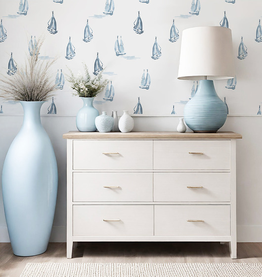 Tapeta Coastal Łódki Find Me Under The Palms 1