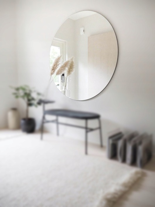 Lustro okrągłe ścienne mia 110 cm samoprzylepne łazienka pokój garderoba