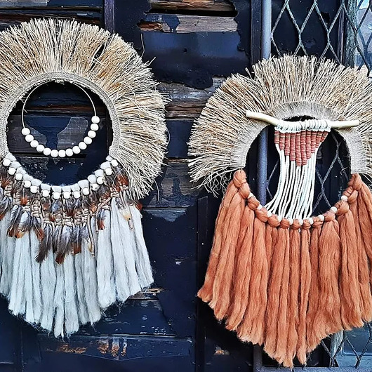 Łapacze/ ozdoby z wełny