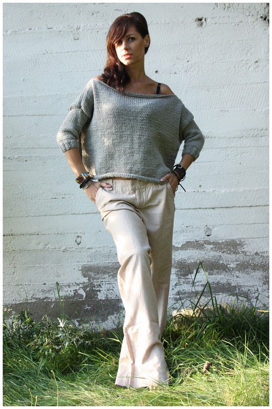 Sweter oversize handmade