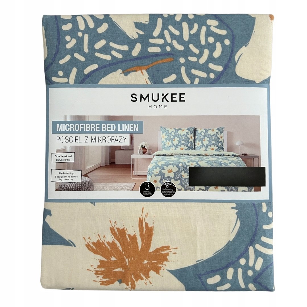 Komplet pościeli z mikrofazy 160x200 + 2 poszewki 70x 80 DWUSTRONNA