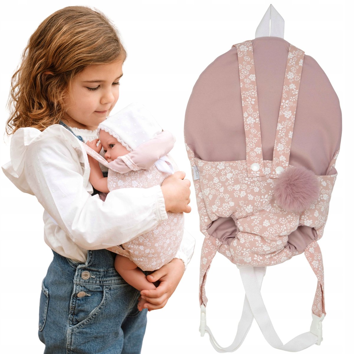 RÓŻOWE NOSIDEŁKO DLA LALEK 40-45CM MUNECAS ARIAS 6320