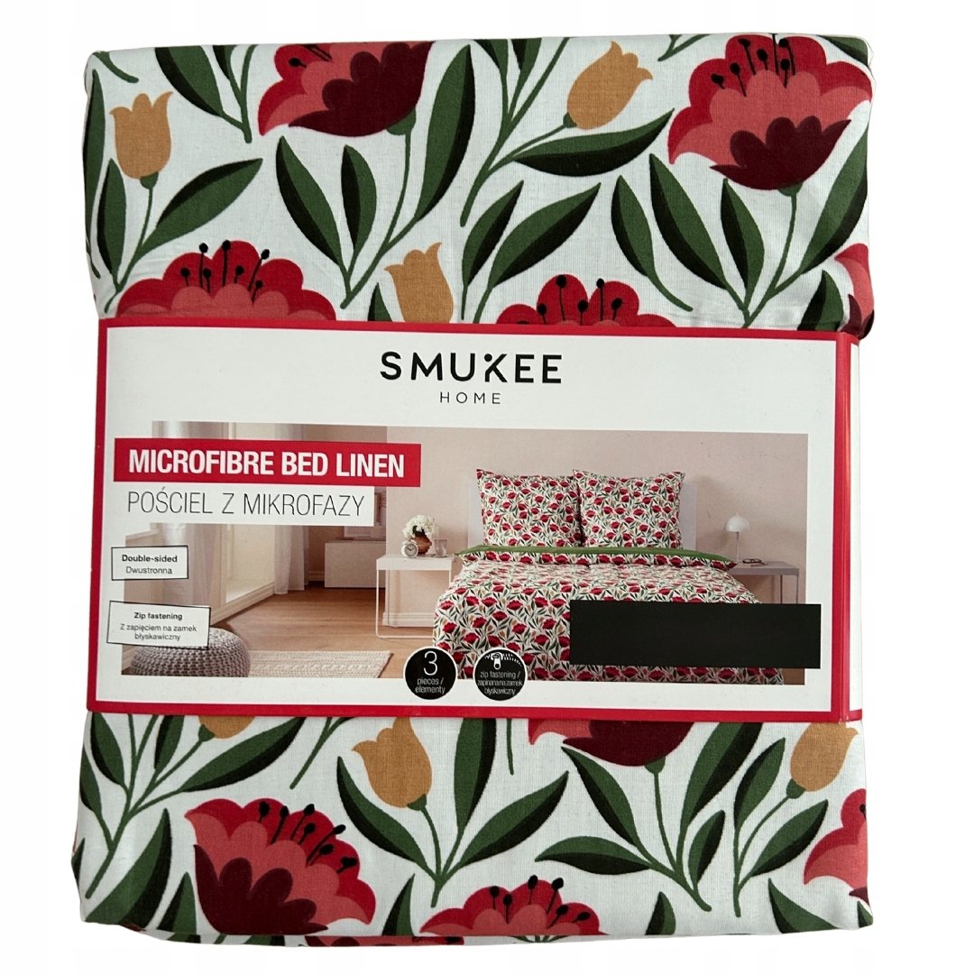 Komplet pościeli z mikrofazy 160x200 + 2 poszewki 70x 80 DWUSTRONNA