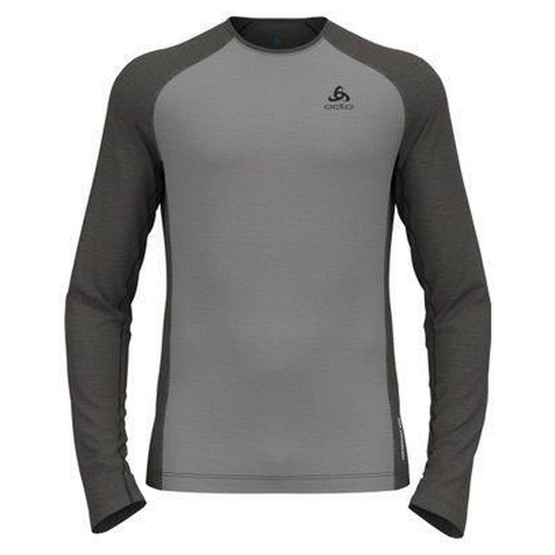 Bluza termiczna męska Odlo Natural Performance PW 150 BL Top Crew Neck LS