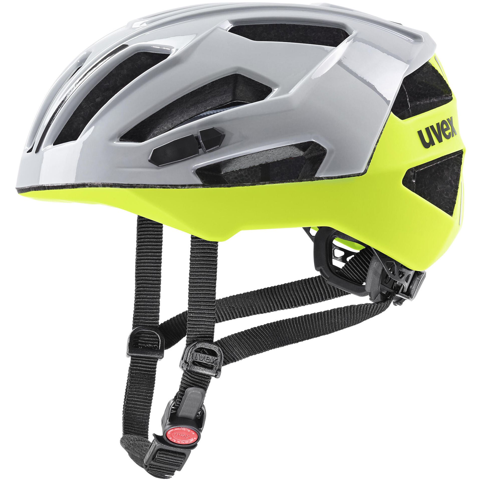 UVEX gravel x, kask rowerowy unisex-dorosły, rhino - neon yellow, 52-57 cm 0715