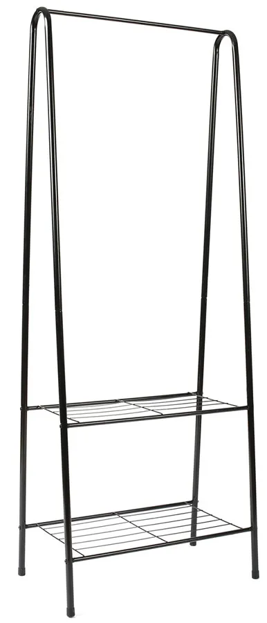 Minimalistyczny czarny wieszak na ubrania G4-G30