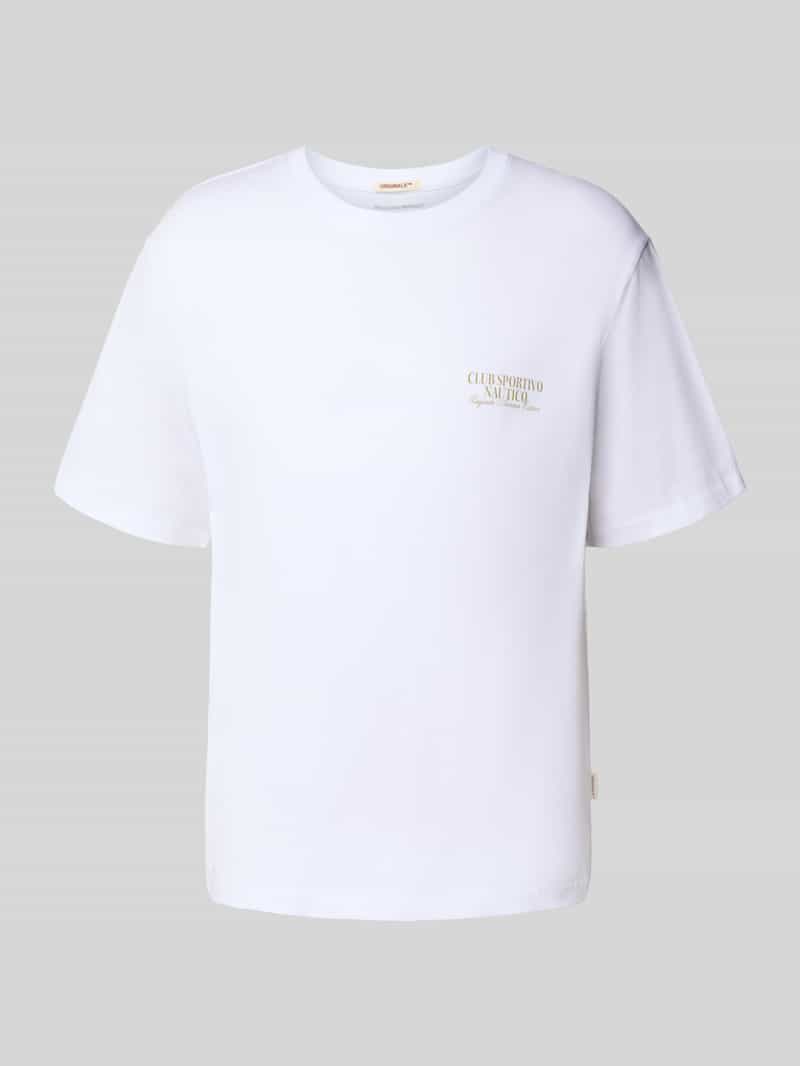 T-shirt z nadrukiem z napisem model ‘HYDRA PHOTO’