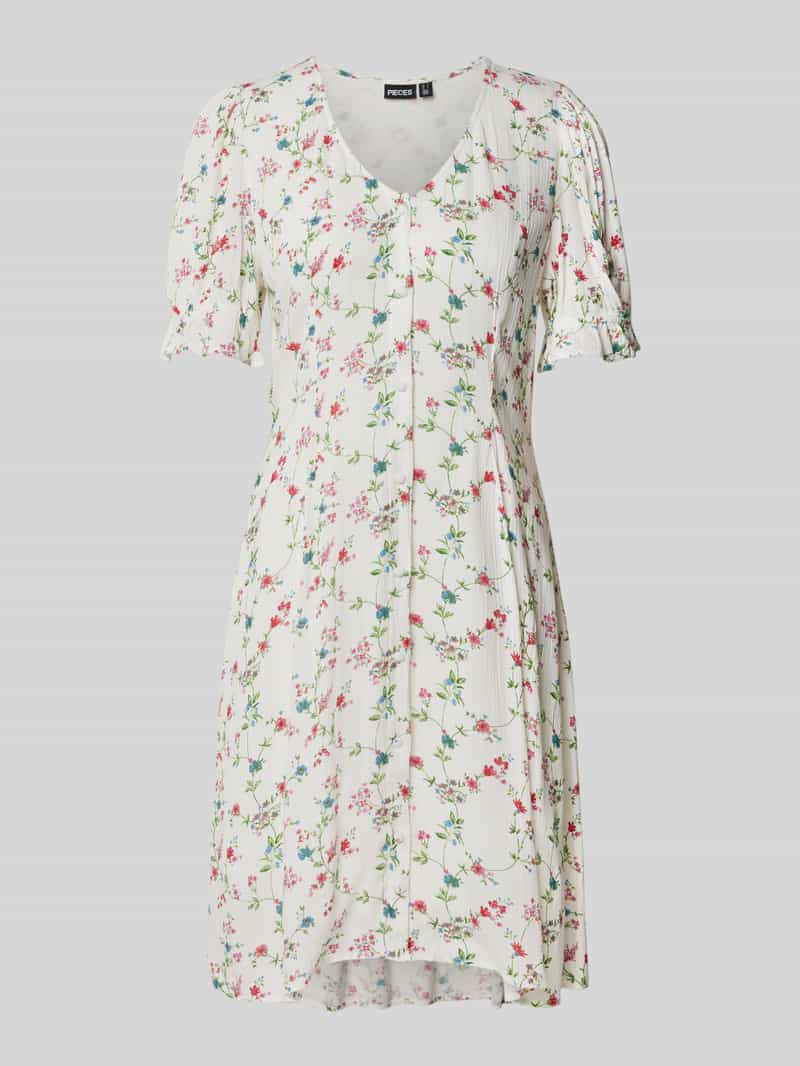 Sukienka casualowa o kroju regular fit z kwiatowym wzorem model ‘FYA’