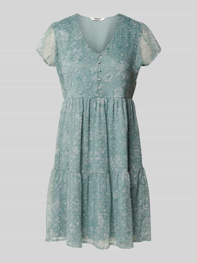 Sukienka szyfonowa o kroju regular fit z kwiatowym wzorem model ‘AIDA ELISA LIFE’