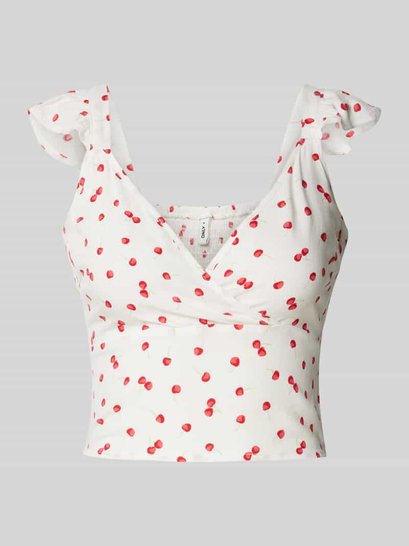 Top krótki o kroju slim fit z czystej wiskozy model ‘NOVA LIFE’