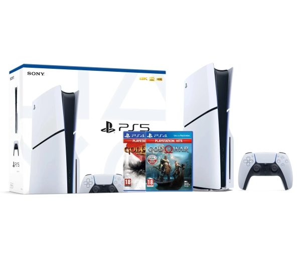 Sony PlayStation 5 Slim D Chassis PS5 1TB z napędem + God of War III Remastered + God of War