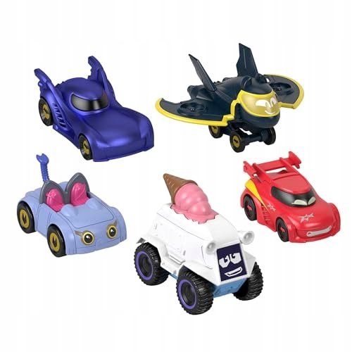 Fisher-Price DC Batwheels 1:55 Scale Toy Cars 5-pack, Bam Batmobile Redbird