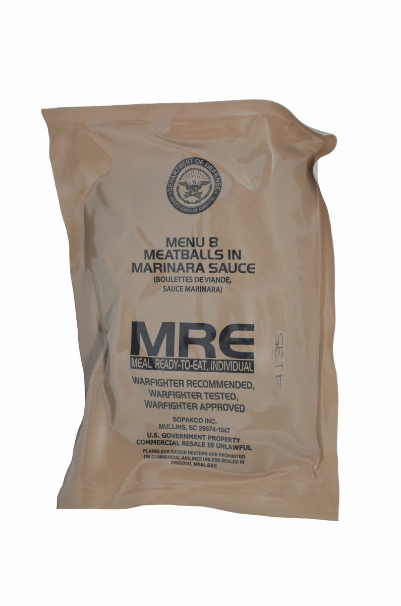 Wojskowa racja żywnościowa USA Army MRE 8 klopsiki w sosie Marinara