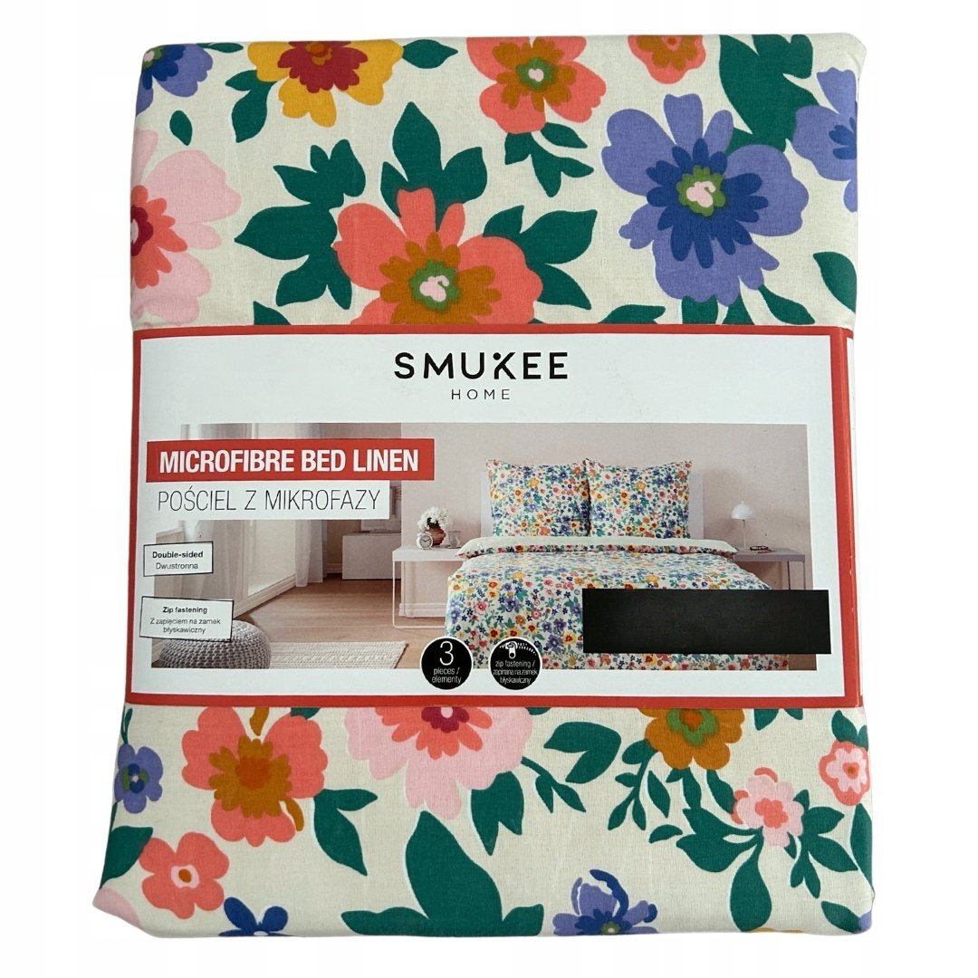 Komplet pościeli z mikrofazy 160x200 + 2 poszewki 70x 80 DWUSTRONNA