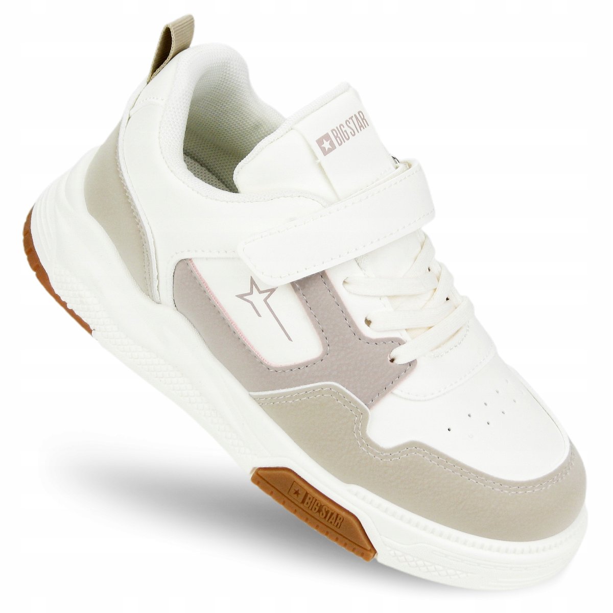 Buty dziecięce sportowe na lato BIG STAR lekkie na RZEPY RR374055 beżowe 32