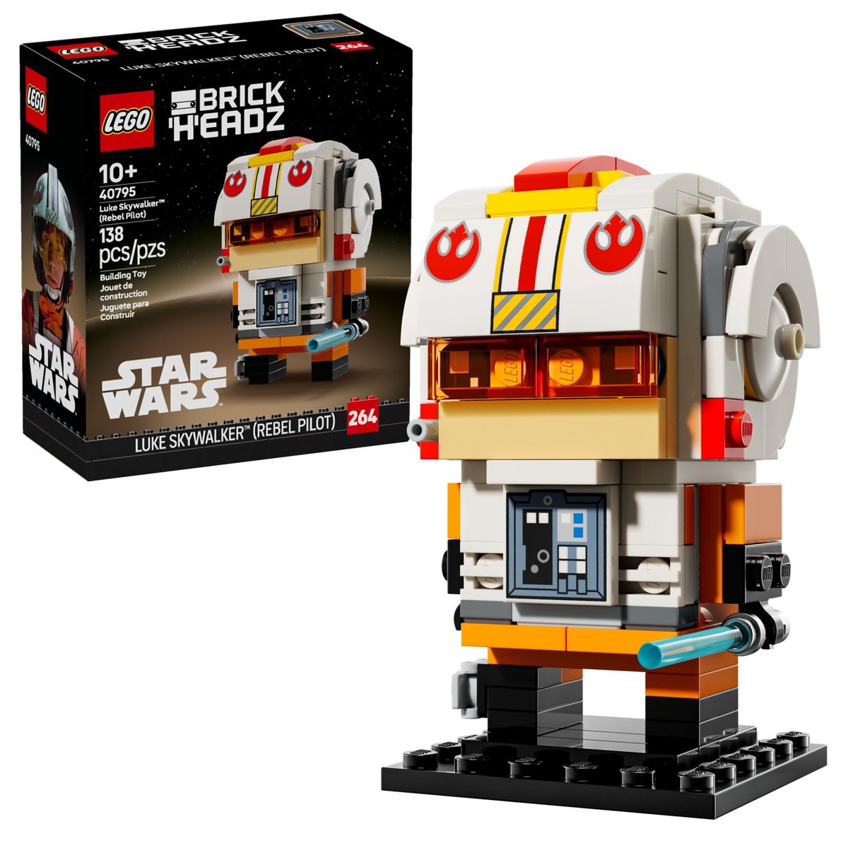 LEGO, BrickHeadz, 40795, Luke Skywalker™ (pilot Rebelii)