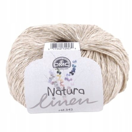 Włóczka lniana DMC Natura Linen kol. 03 Jasny beż