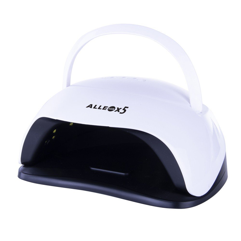 MollyLac,Lampa do paznokci UV/DUAL LED 80W do lakierów hybrydowych, AlleLux X5 Biała