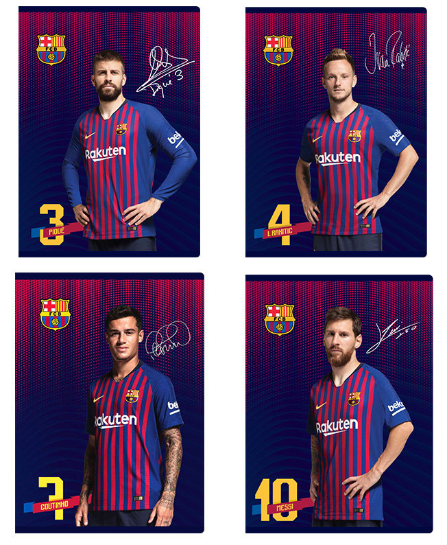 Zeszyt A5 32k linia kolor FC Barcelona Barca Fan