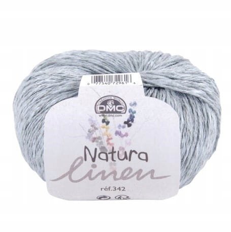 Włóczka lniana DMC Natura Linen kol. 71 szary