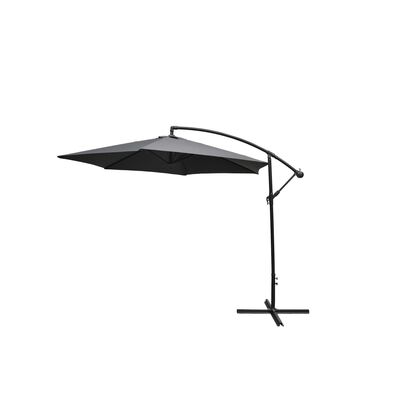 Parasol ogrodowy boczny Banana szary 3 m