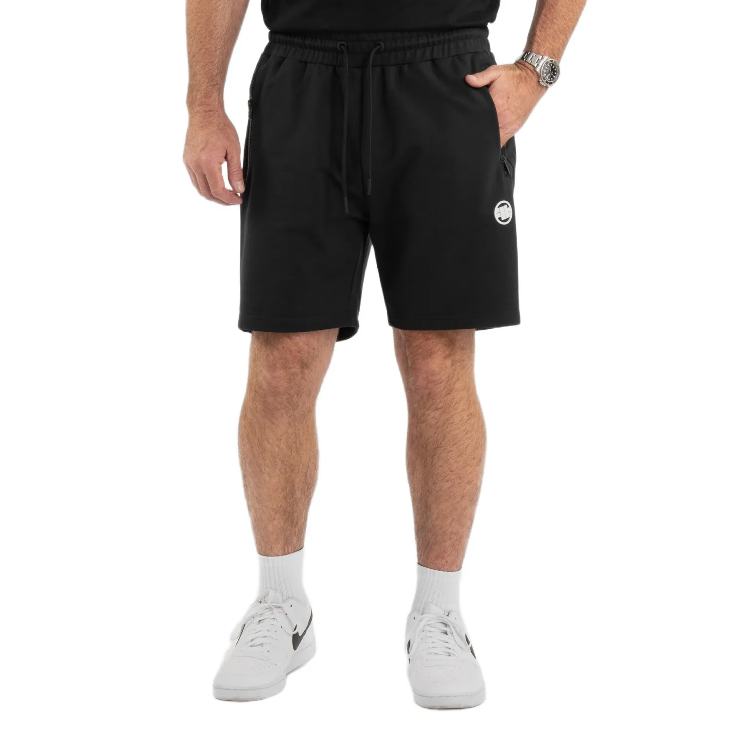 PITBULL szorty dresowe Pitbull Tricot Terry 280 Nugget '25 - Czarne