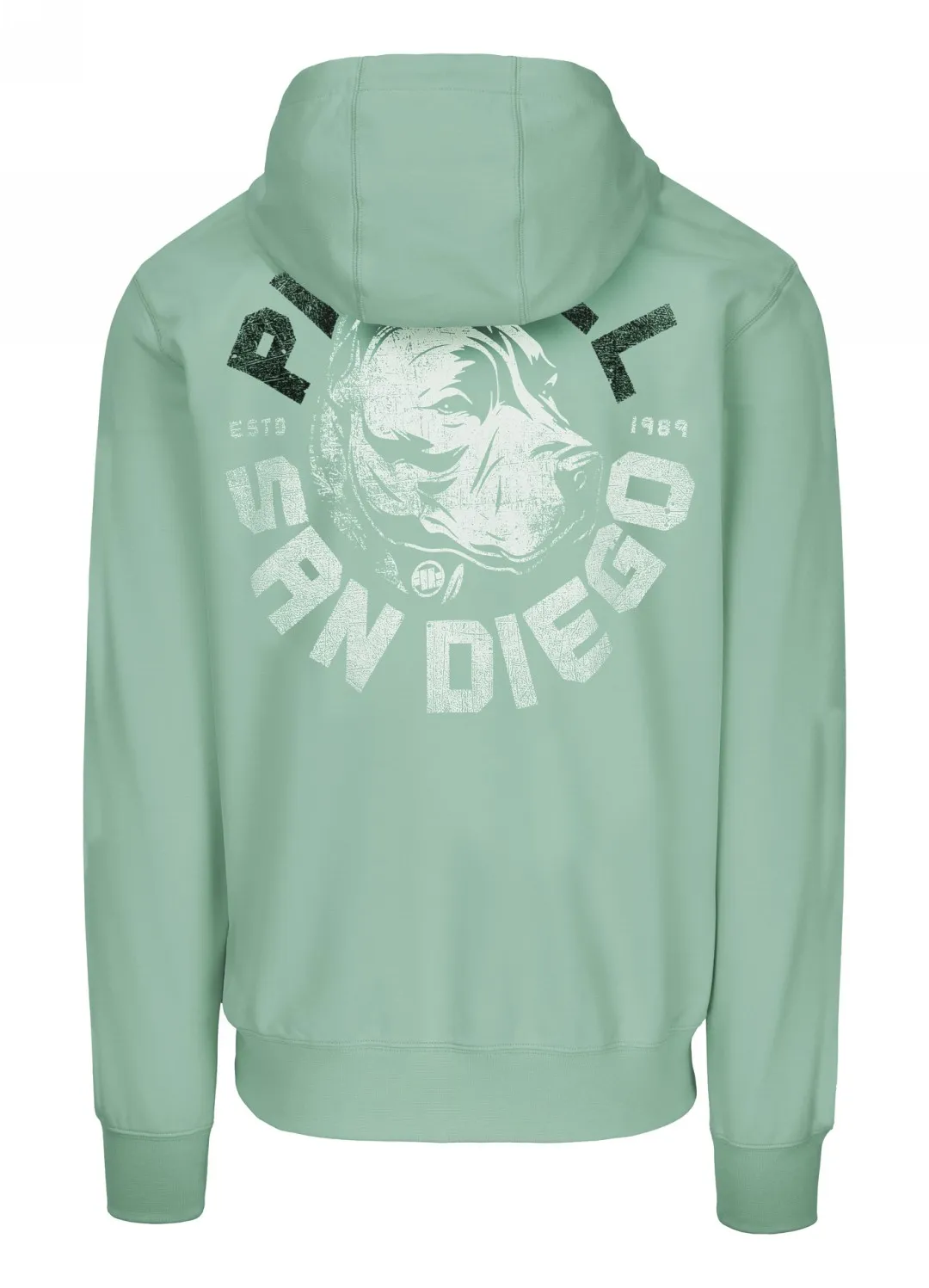 PITBULL BLUZA ROZPINANA z kapturem Tricot Terry 280 DOG SD '25 - Jasnomiętowa