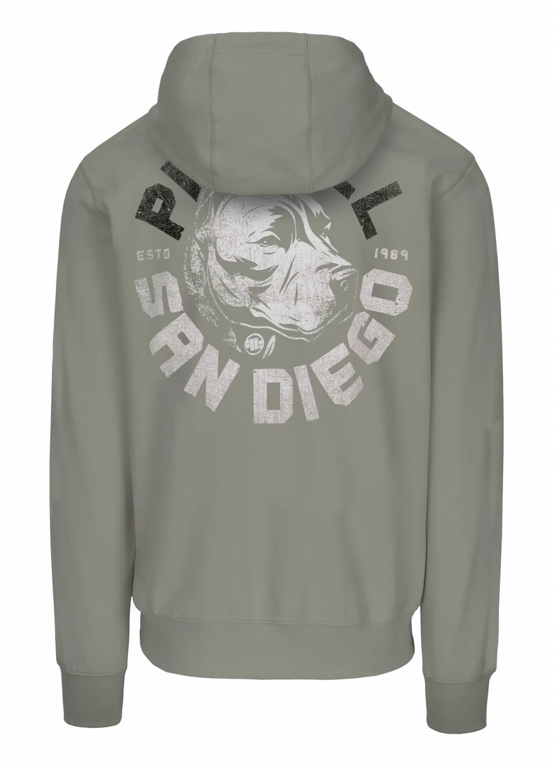 PITBULL BLUZA ROZPINANA z kapturem Tricot Terry 280 DOG SD '25 - Dusty Salvia