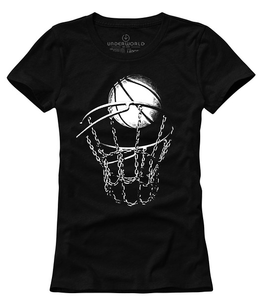 T-shirt damski UNDERWORLD Streetball czarny