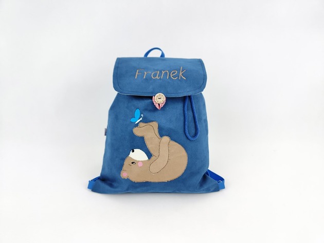 Personalizowany plecak przedszkolaka, plecak z misiem, plecak z imieniem