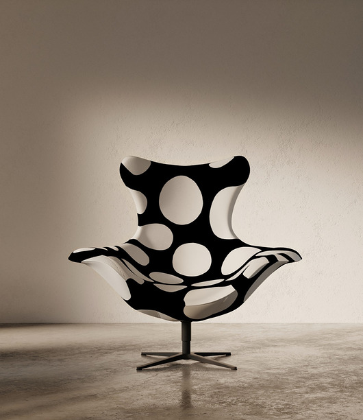 Fotel obrotowy bubble base black