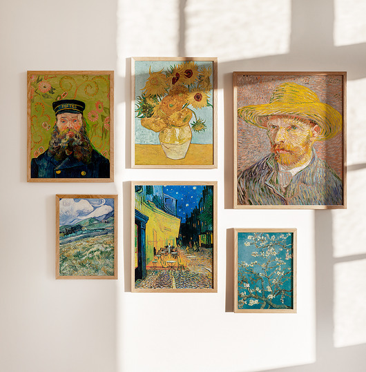 Zestaw Plakatów Vintage van Gogh A4 A3