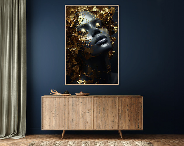 Złota muza - Plakat - Druk - Fotografia, Abstrakcja, Surrealizm, Loft #8