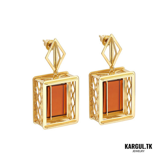 Kolczyki pozłacane ARCHITEKT NO.1 POZŁACANY