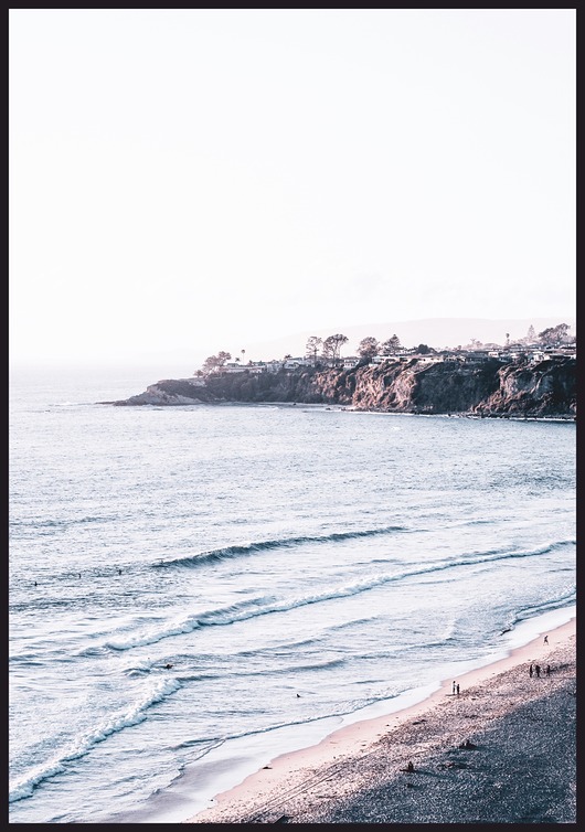 Plakat Plaża i klify w Kalifornii