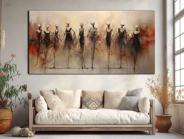 Taniec śmierci, Danse Macabre - Plakat - Surrealizm, Impresjonizm, Loft #5