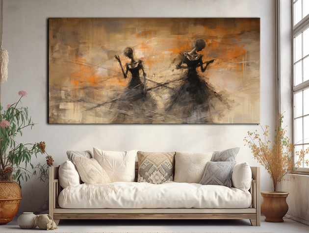 Taniec śmierci, Danse Macabre - Plakat - Surrealizm, Impresjonizm, Loft #8